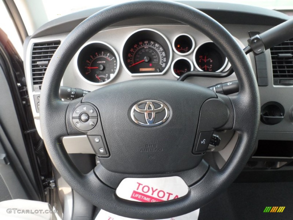 2012 Toyota Tundra CrewMax Graphite Steering Wheel Photo #54422334