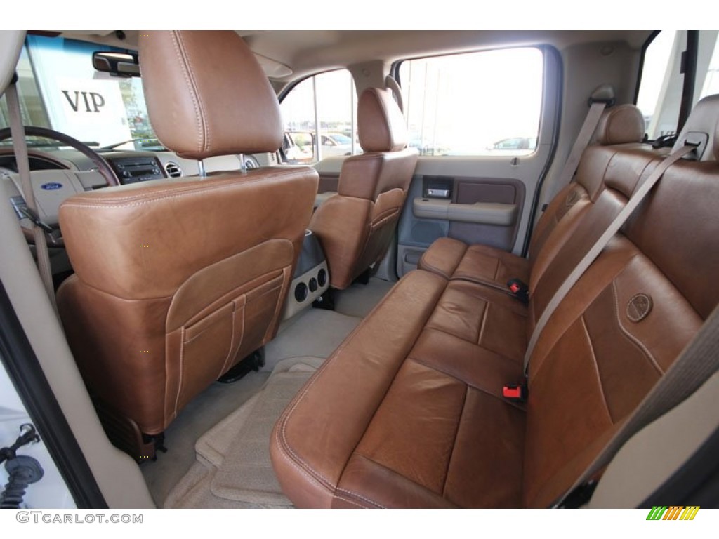 2006 F150 King Ranch SuperCrew - Oxford White / Castano Brown Leather photo #25