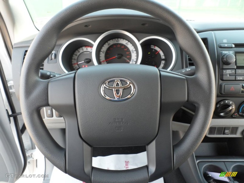 2012 Toyota Tacoma Access Cab Graphite Steering Wheel Photo #54423039
