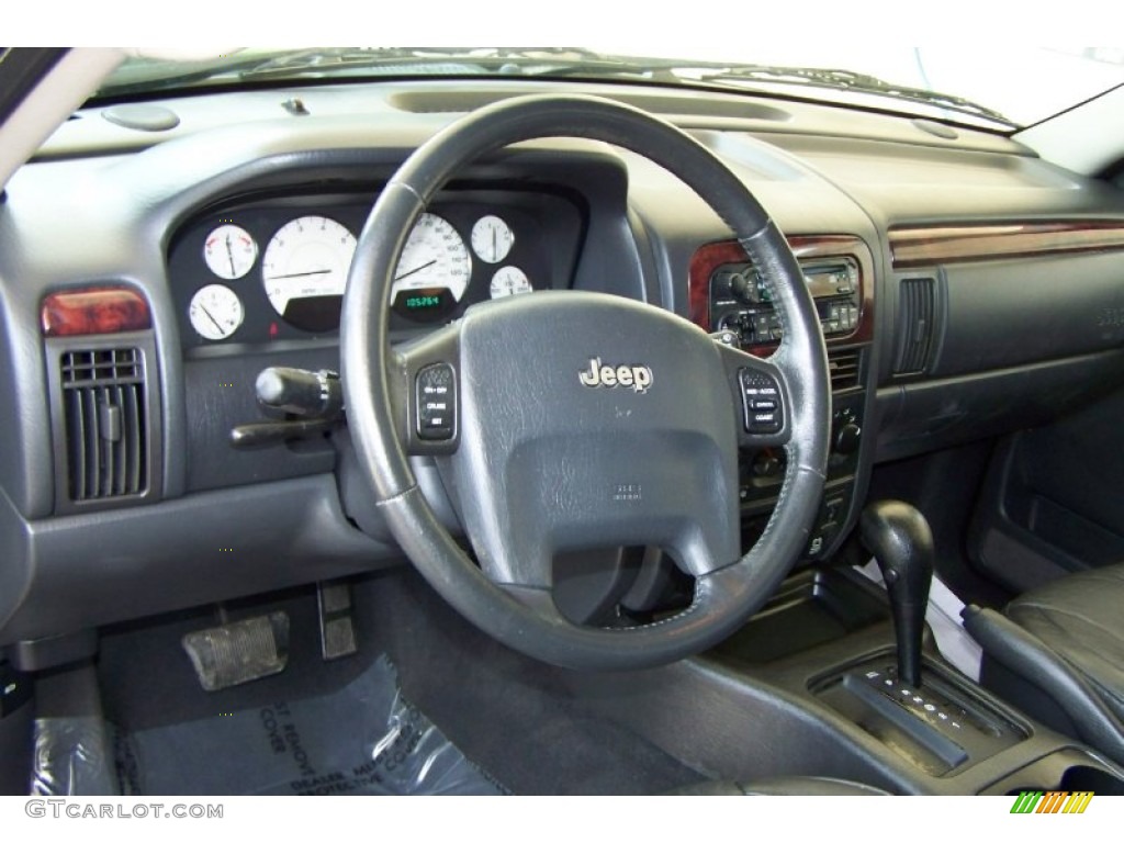 2004 Grand Cherokee Limited - Brillant Black Crystal Pearl / Dark Slate Gray photo #14