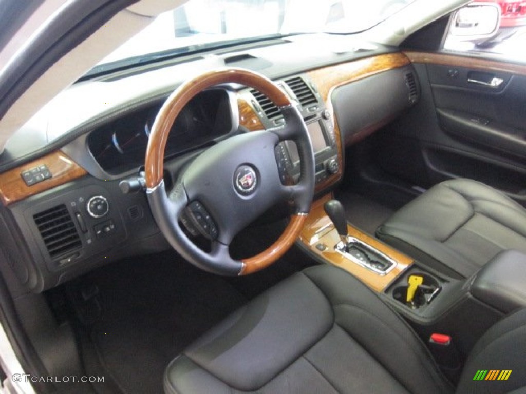 Ebony Interior 2011 Cadillac DTS Platinum Photo #54423381