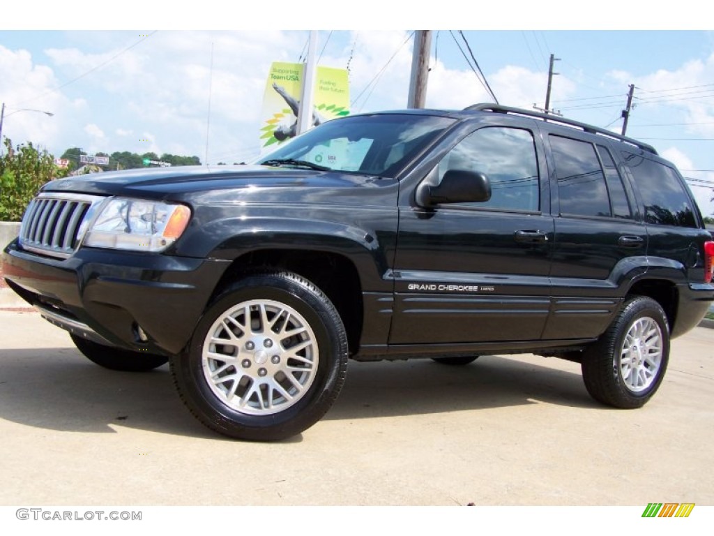 2004 Grand Cherokee Limited - Brillant Black Crystal Pearl / Dark Slate Gray photo #42