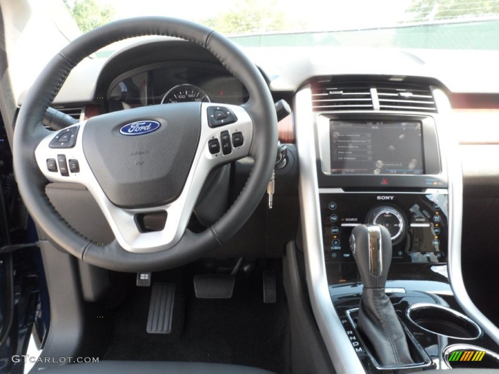 2012 Ford Edge Limited Charcoal Black Dashboard Photo #54425319