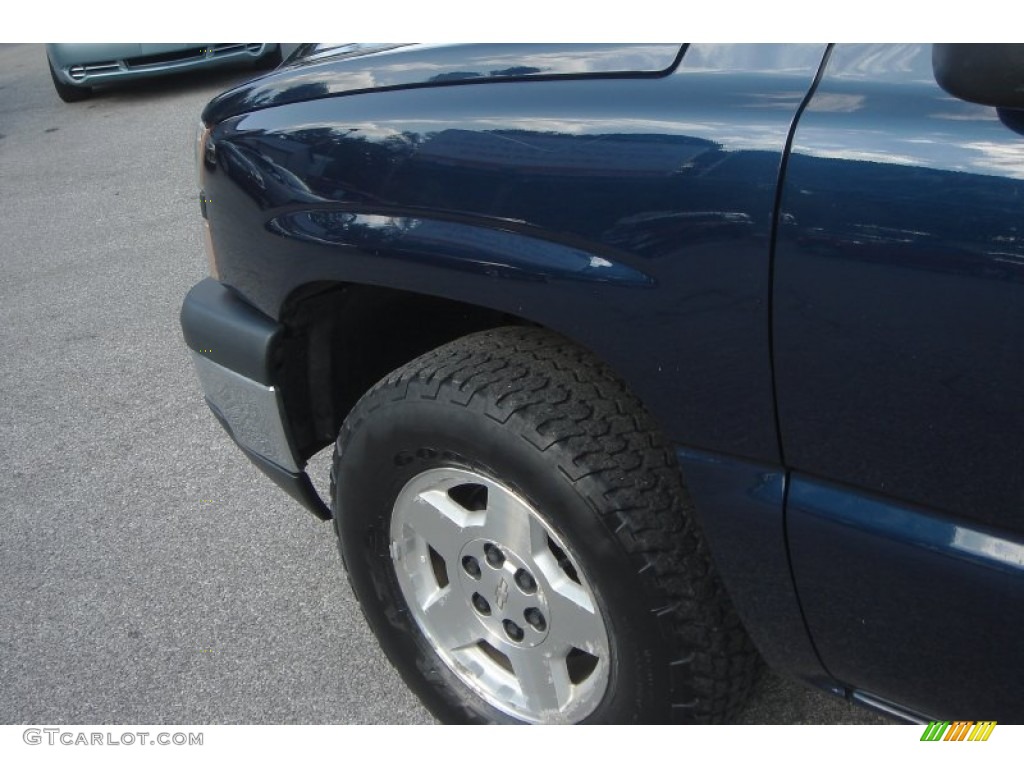 2006 Silverado 1500 LS Regular Cab 4x4 - Dark Blue Metallic / Dark Charcoal photo #9