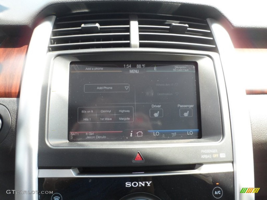 2012 Ford Edge Limited EcoBoost Controls Photo #54426044