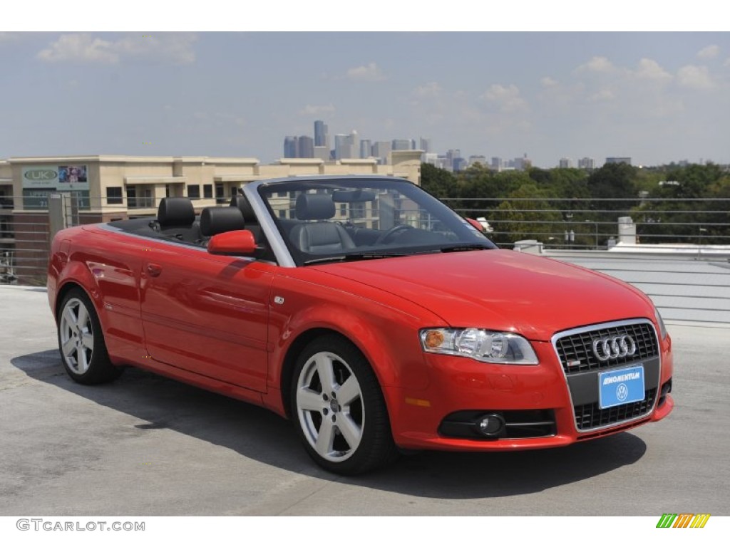 2008 A4 2.0T Cabriolet - Brilliant Red / Black photo #8