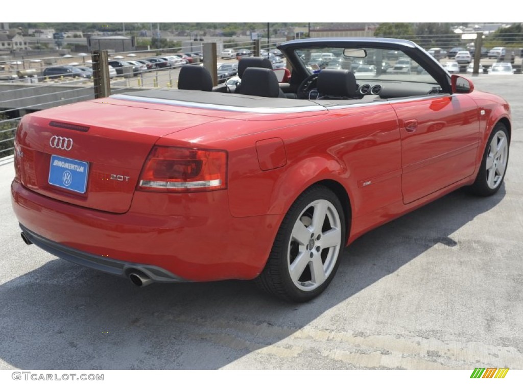 2008 A4 2.0T Cabriolet - Brilliant Red / Black photo #9