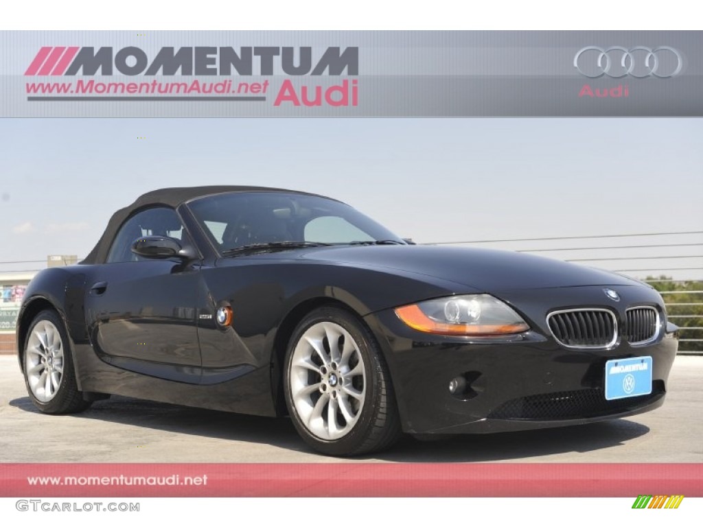 2003 Z4 2.5i Roadster - Black Sapphire Metallic / Black photo #1