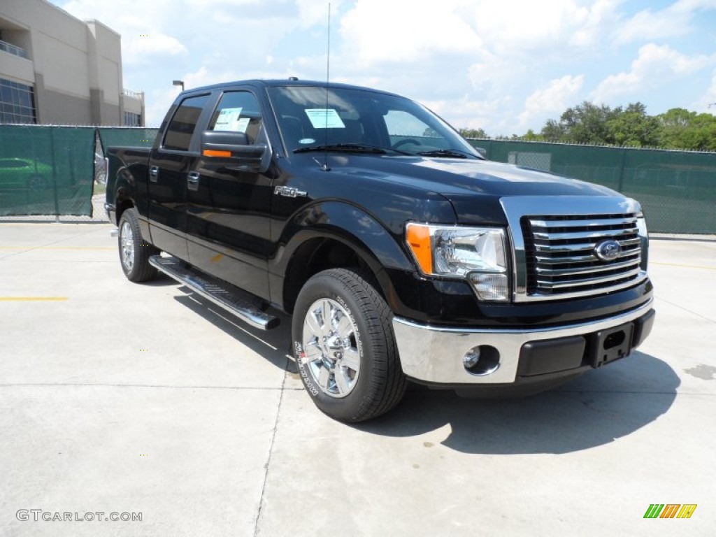 2011 F150 XLT SuperCrew - Ebony Black / Steel Gray photo #1