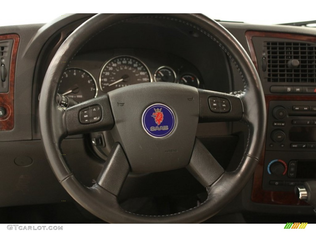 2007 Saab 9-7X 5.3i Desert Sand Steering Wheel Photo #54429597