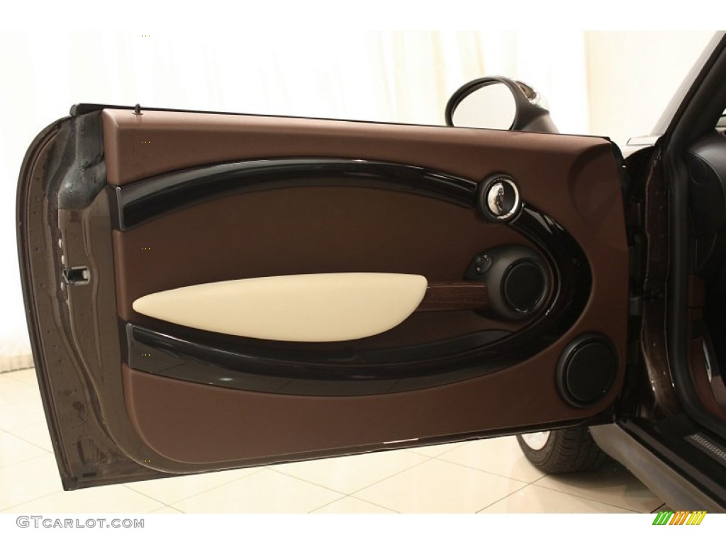 2008 Mini Cooper S Clubman Lounge Hot Chocolate Door Panel Photo #54429765