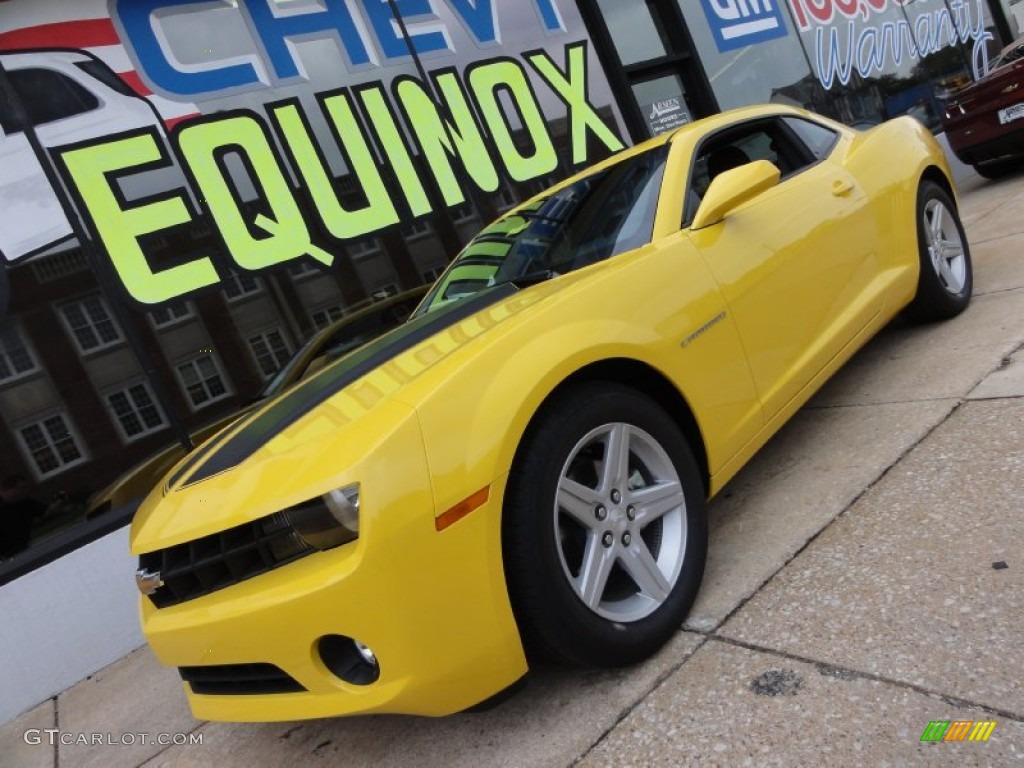 2012 Camaro LT Coupe - Rally Yellow / Black photo #1