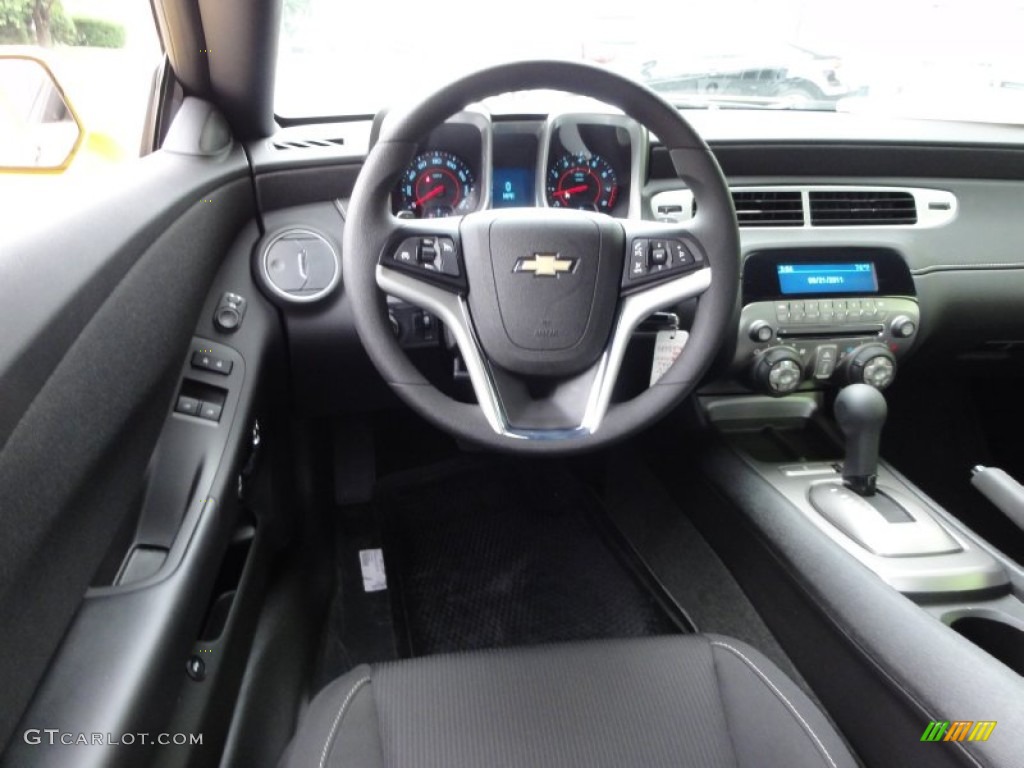 2012 Chevrolet Camaro LT Coupe Black Steering Wheel Photo #54431271