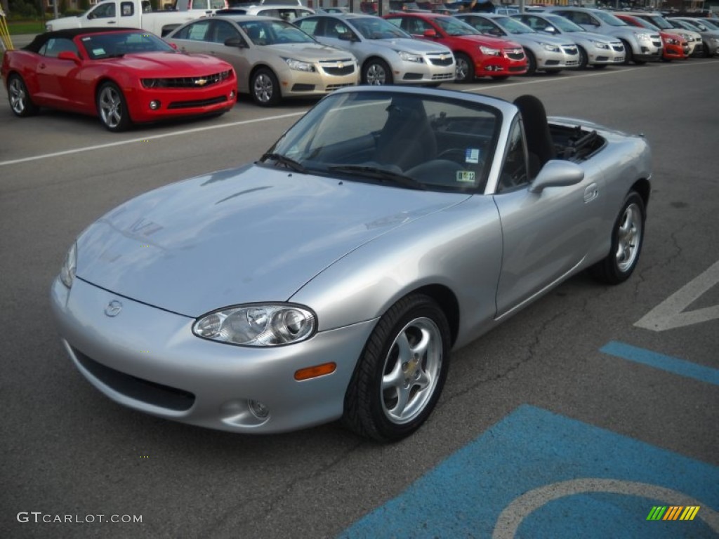 Sunlight Silver Metallic 2001 Mazda MX-5 Miata Roadster Exterior Photo #54431847