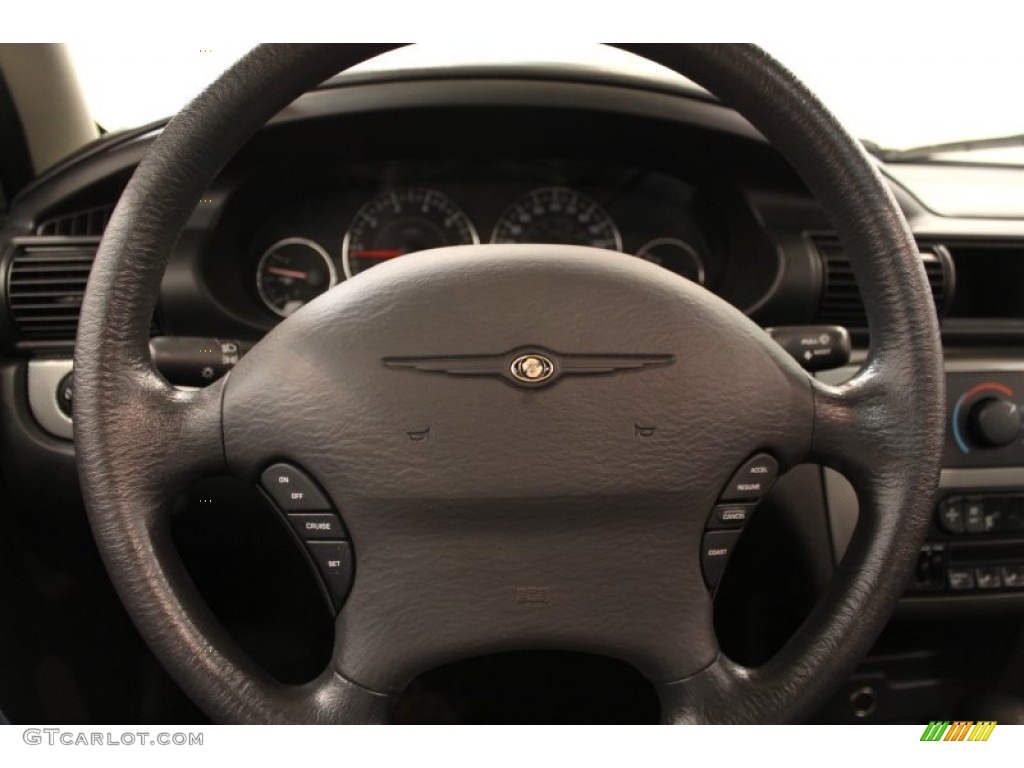 2004 Chrysler Sebring Touring Sedan Dark Slate Gray Steering Wheel Photo #54432657