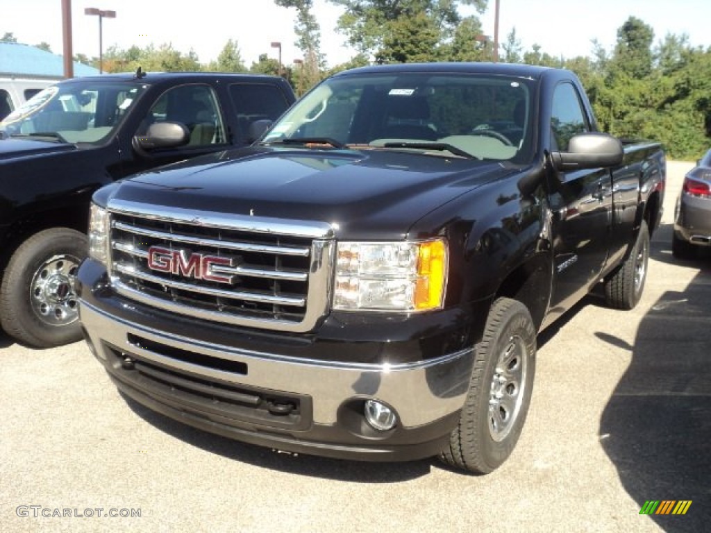 2012 Sierra 1500 Regular Cab 4x4 - Onyx Black / Dark Titanium photo #1