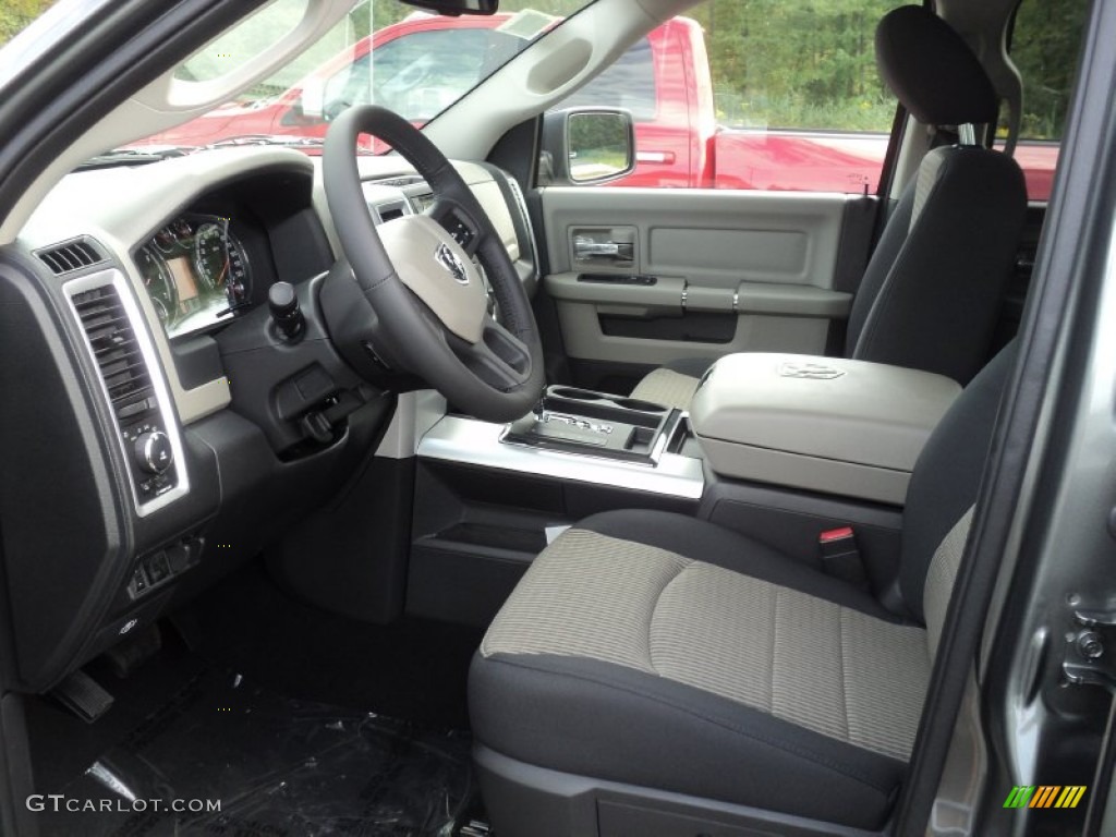 Dark Slate Gray/Medium Graystone Interior 2012 Dodge Ram 1500 SLT Quad Cab 4x4 Photo #54435844