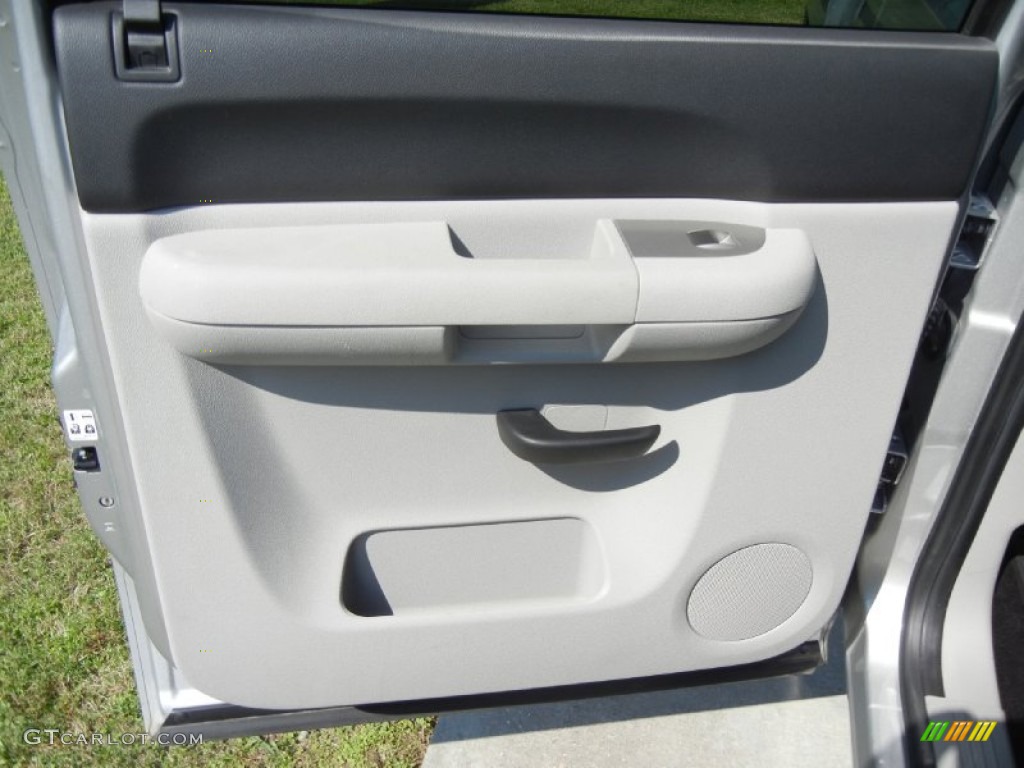 2011 Chevrolet Silverado 1500 LT Crew Cab Light Titanium/Ebony Door Panel Photo #54436728