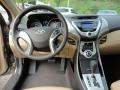 Beige 2011 Hyundai Elantra GLS Dashboard