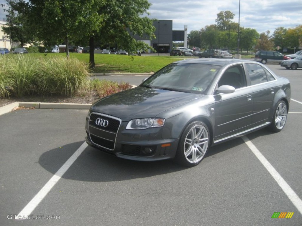 Daytona Grey Pearl Effect 2008 Audi RS4 4.2 quattro Sedan Exterior Photo #54438666
