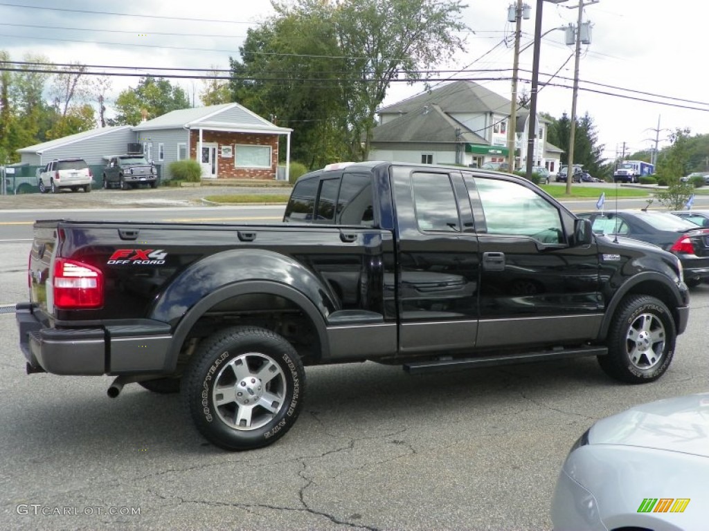 Black 2004 Ford F150 FX4 SuperCab 4x4 Exterior Photo #54438770