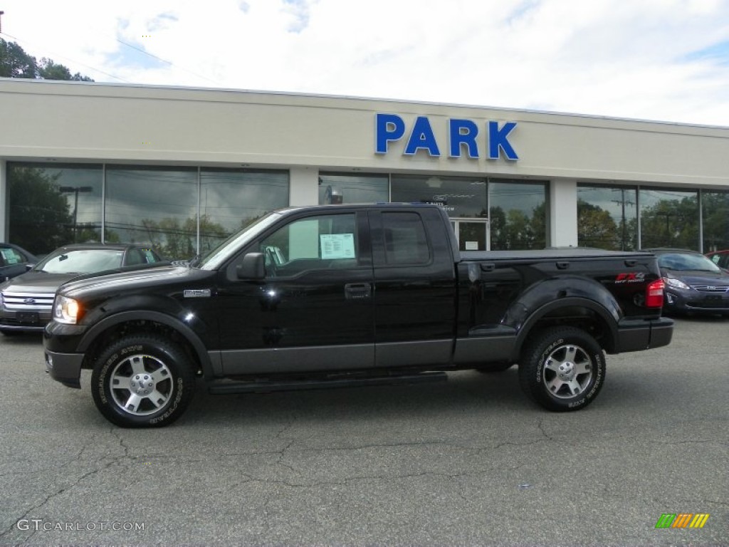 2004 F150 FX4 SuperCab 4x4 - Black / Black photo #28