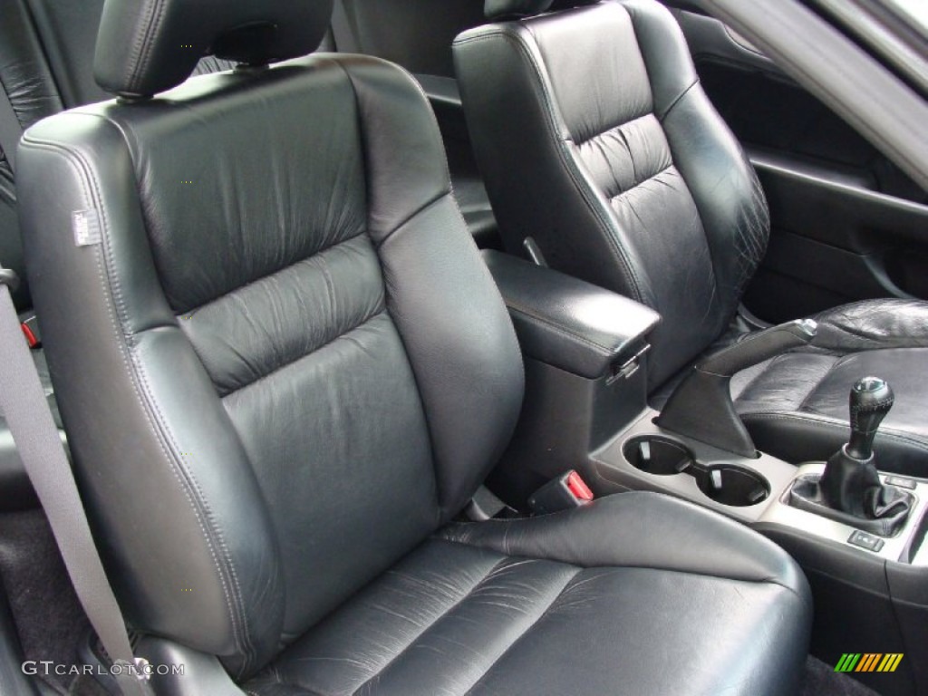 Black Interior 2004 Honda Accord EX Coupe Photo #54439623