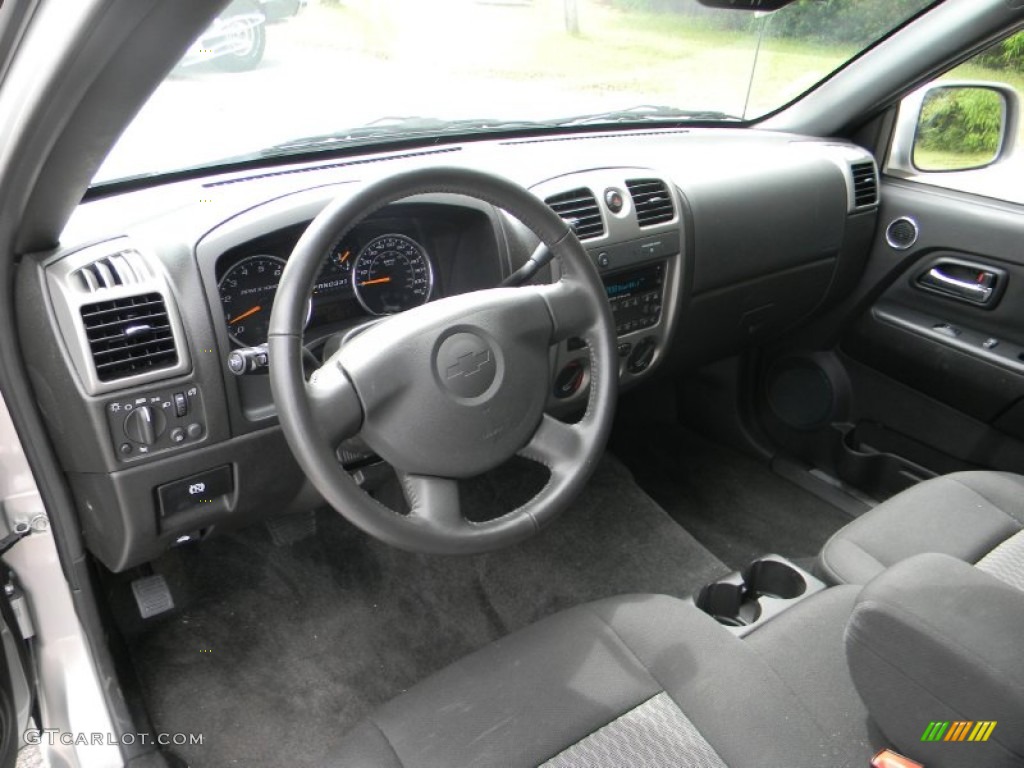 Ebony Interior 2011 Chevrolet Colorado LT Crew Cab Photo #54440346