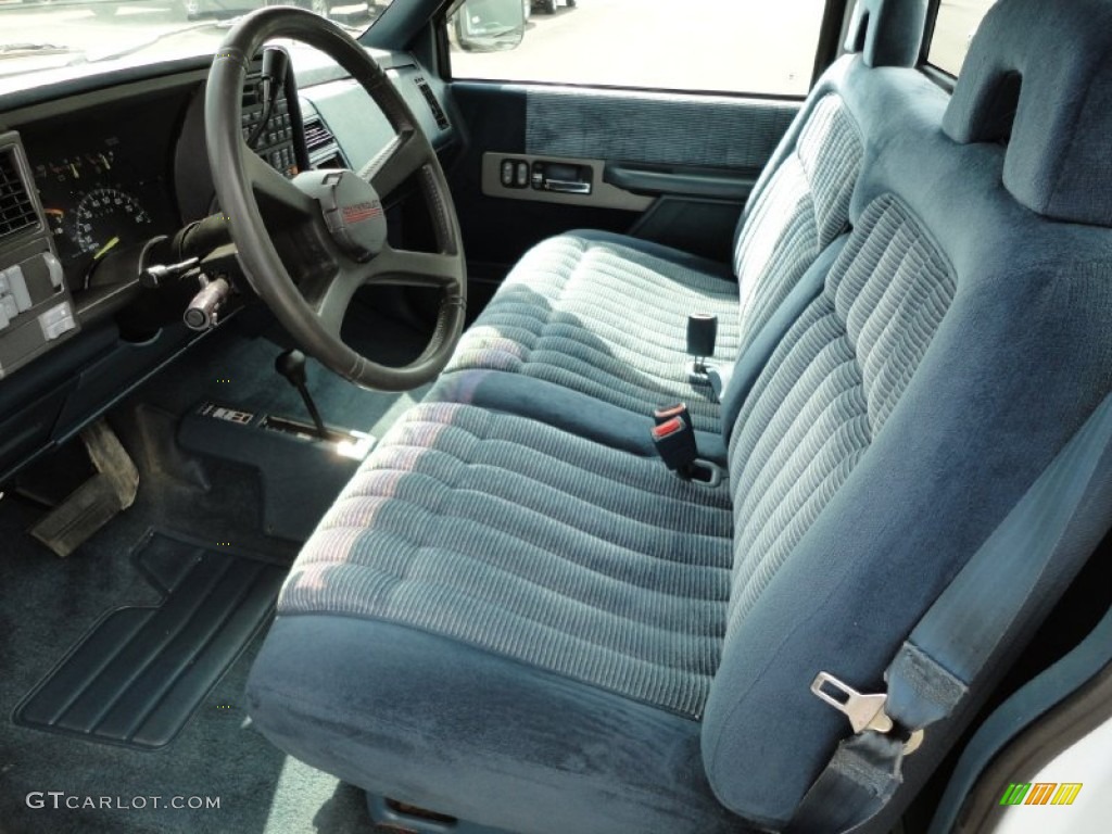 Blue Interior 1994 Chevrolet C/K K1500 Regular Cab 4x4 Photo #54442488