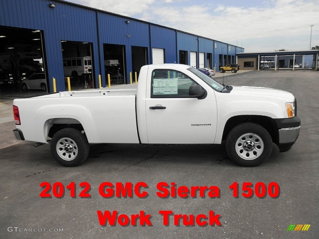 2012 Sierra 1500 Regular Cab - Summit White / Dark Titanium photo #1