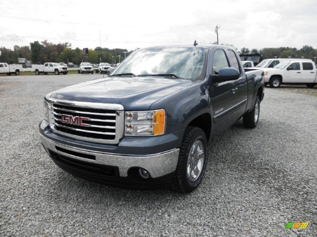 Stealth Gray Metallic 2012 GMC Sierra 1500 SLE Extended Cab 4x4 Exterior Photo #54443384