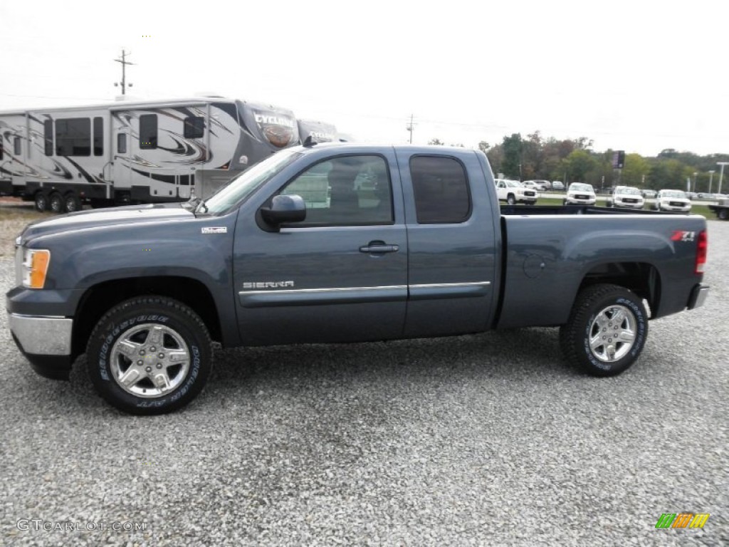 Stealth Gray Metallic 2012 GMC Sierra 1500 SLE Extended Cab 4x4 Exterior Photo #54443392