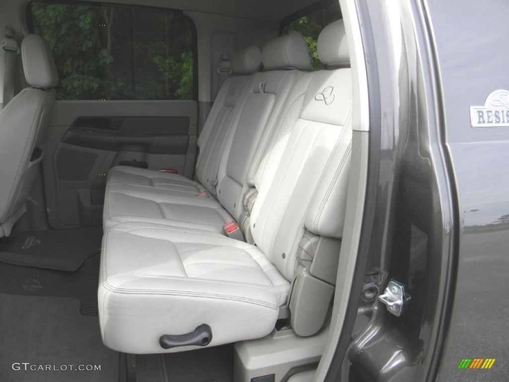 Medium Slate Gray Interior 2008 Dodge Ram 3500 Laramie Resistol Mega Cab 4x4 Dually Photo #54443754