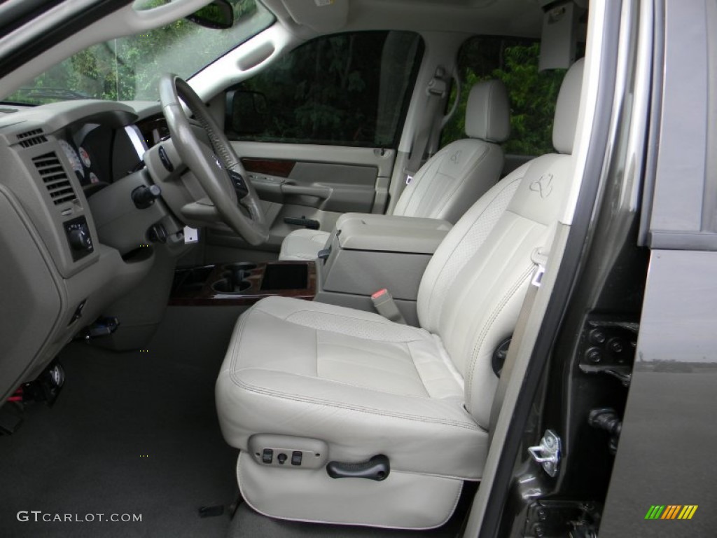 Medium Slate Gray Interior 2008 Dodge Ram 3500 Laramie Resistol Mega Cab 4x4 Dually Photo #54443772