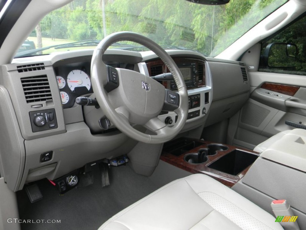 2008 Dodge Ram 3500 Laramie Resistol Mega Cab 4x4 Dually Medium Slate Gray Dashboard Photo #54443782