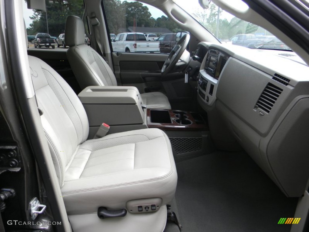 Medium Slate Gray Interior 2008 Dodge Ram 3500 Laramie Resistol Mega Cab 4x4 Dually Photo #54443811