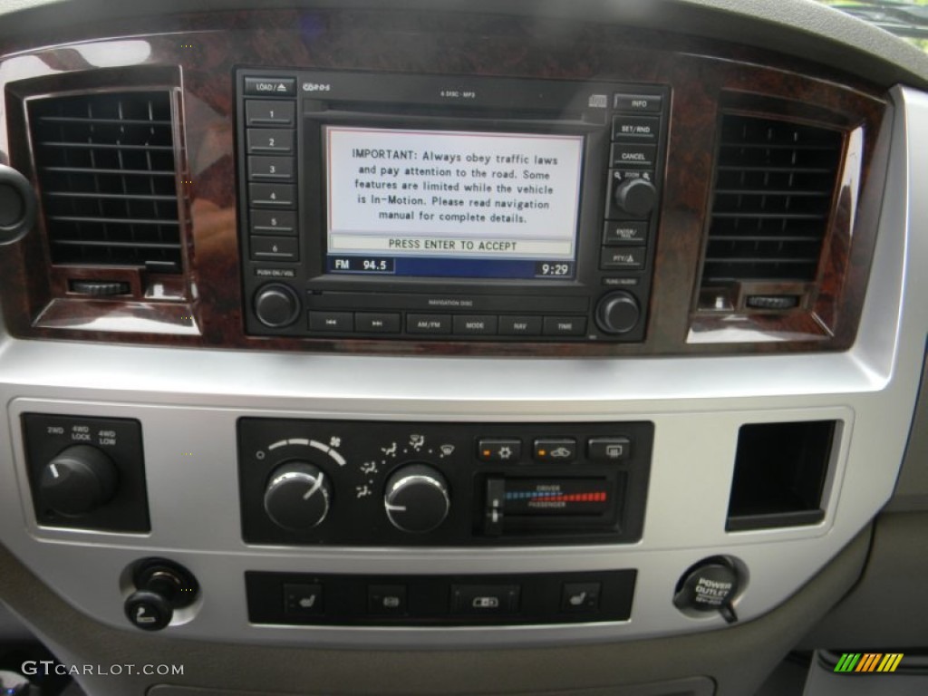 2008 Dodge Ram 3500 Laramie Resistol Mega Cab 4x4 Dually Controls Photo #54443829