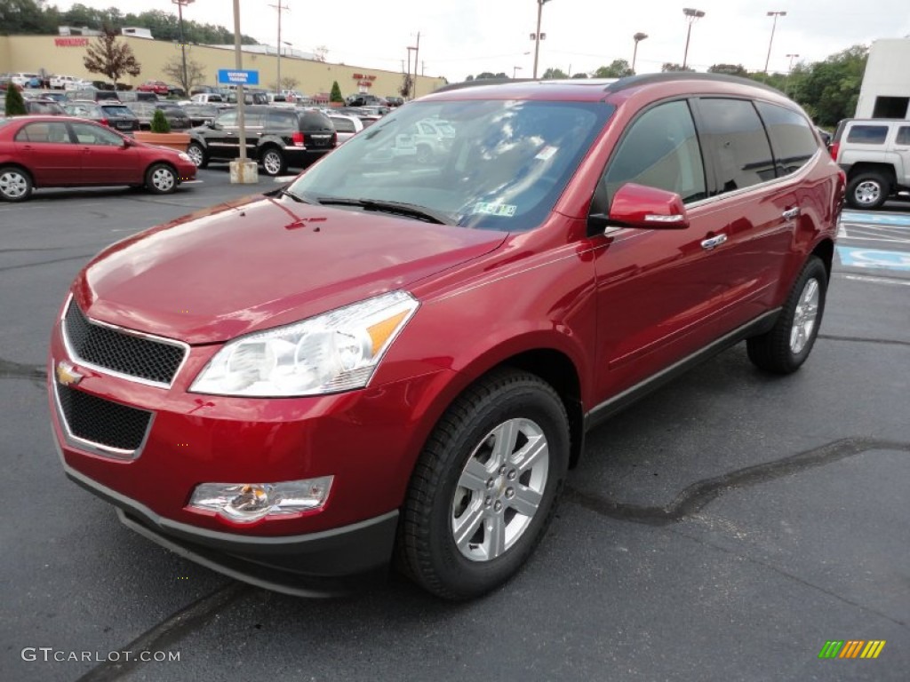 Crystal Red Tintcoat 2012 Chevrolet Traverse LT AWD Exterior Photo #54443955