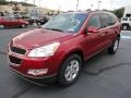 Crystal Red Tintcoat 2012 Chevrolet Traverse LT AWD Exterior