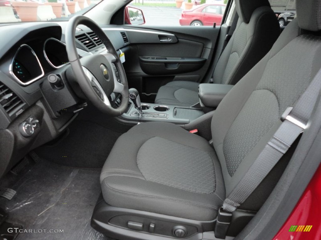 Ebony Interior 2012 Chevrolet Traverse LT AWD Photo #54444017