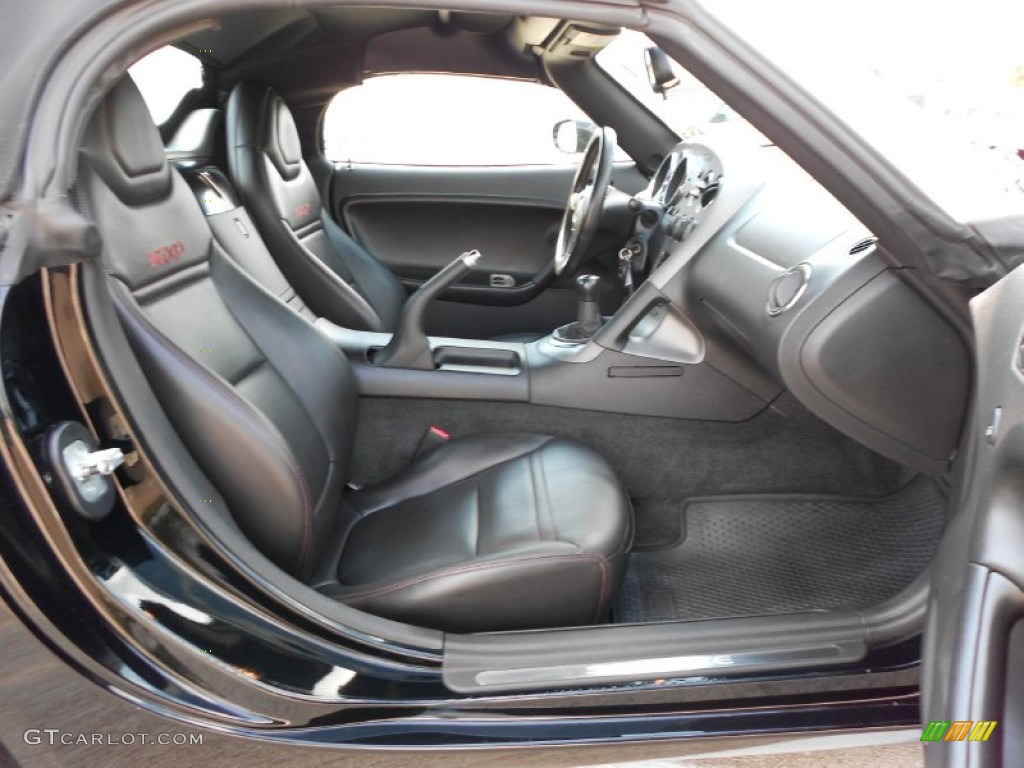 Ebony Interior 2008 Pontiac Solstice GXP Roadster Photo #54444138