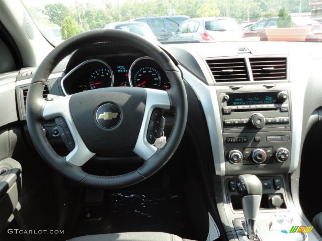 2012 Chevrolet Traverse LT AWD Ebony Dashboard Photo #54444207