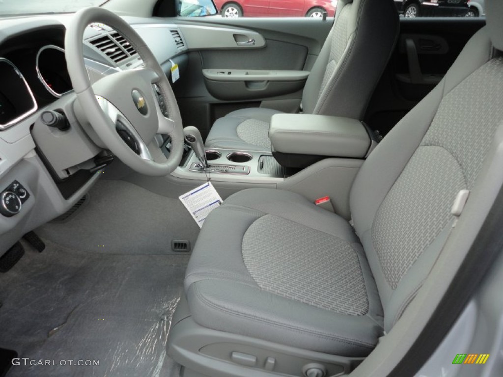 Dark Gray/Light Gray Interior 2012 Chevrolet Traverse LS AWD Photo #54444381