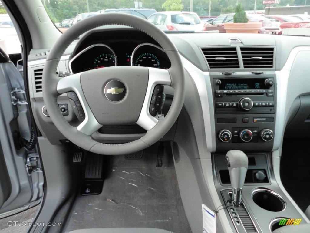 2012 Chevrolet Traverse LS AWD Dark Gray/Light Gray Dashboard Photo #54444390