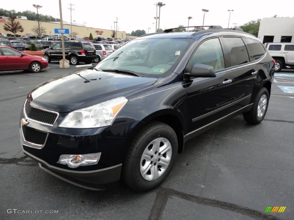Dark Blue Metallic 2012 Chevrolet Traverse LS AWD Exterior Photo #54444495