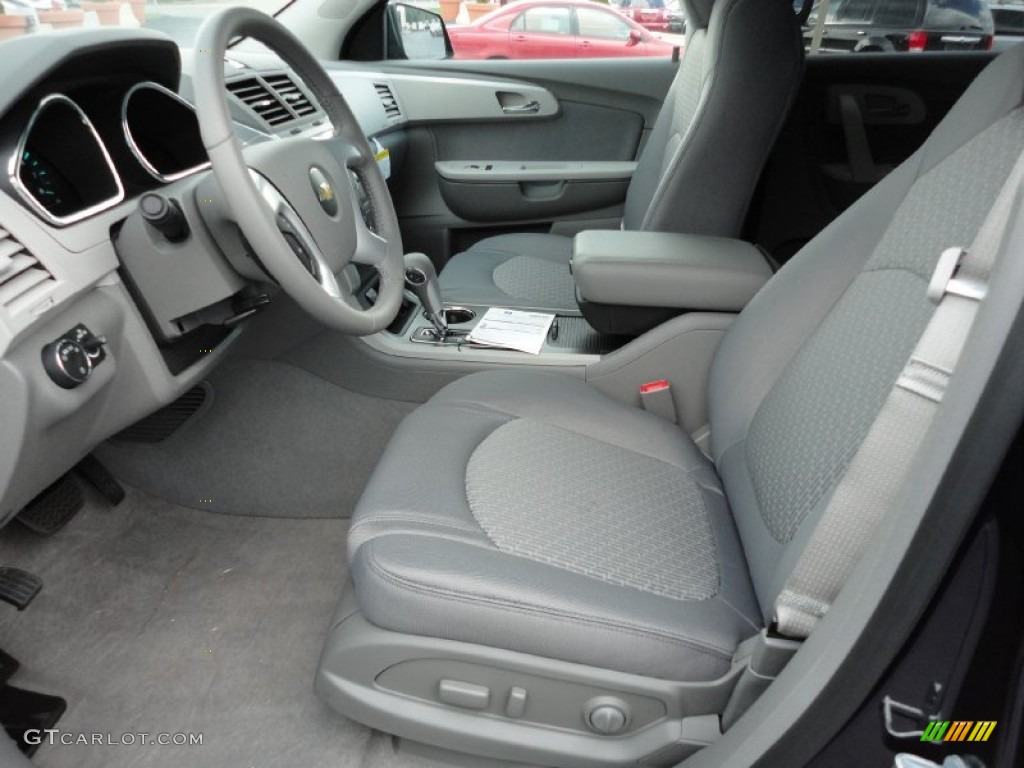 Dark Gray/Light Gray Interior 2012 Chevrolet Traverse LS AWD Photo #54444555