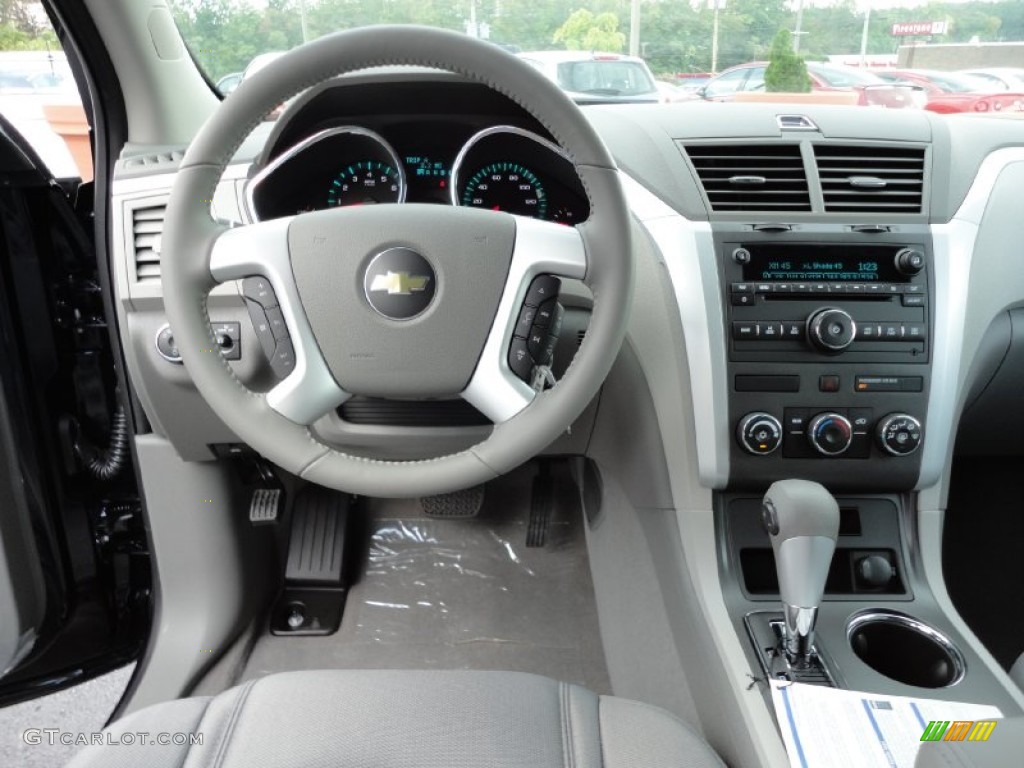 2012 Chevrolet Traverse LS AWD Dark Gray/Light Gray Dashboard Photo #54444564