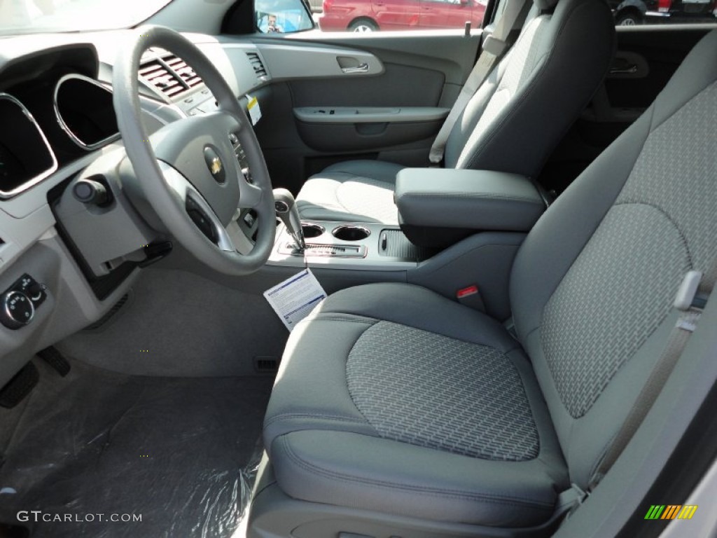 Dark Gray/Light Gray Interior 2012 Chevrolet Traverse LS Photo #54444732