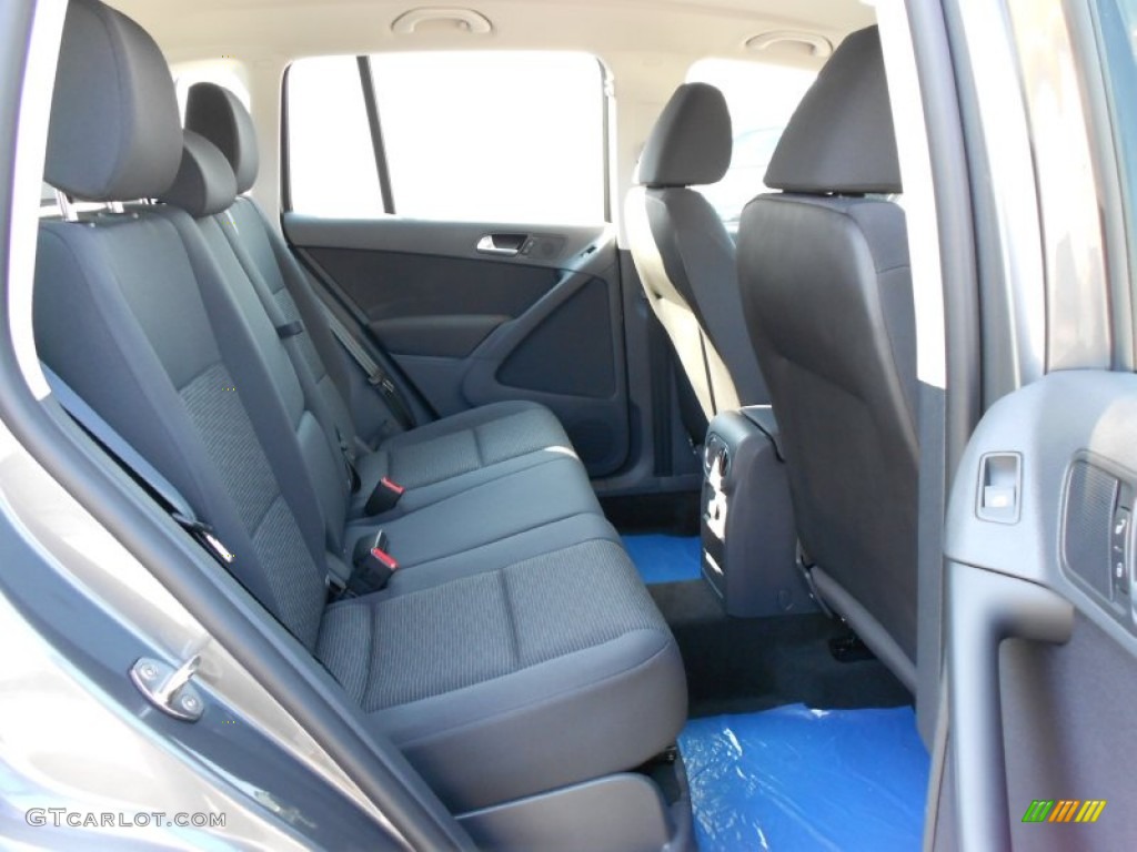 Black Interior 2012 Volkswagen Tiguan S Photo #54445056