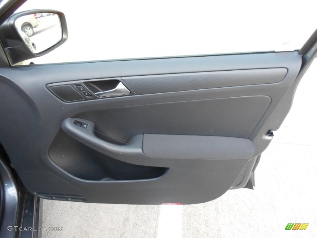 2012 Volkswagen Jetta S Sedan Titan Black Door Panel Photo #54445656